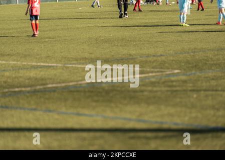 uniforme de match de football de la ligue des enfants de galice Banque D'Images