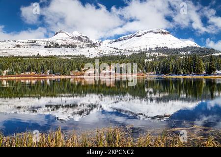 Lac Little Molas, montagnes San Juan, Colorado, États-Unis Banque D'Images