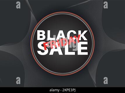 Black friday solde bannière design vecteur. Illustration de Vecteur