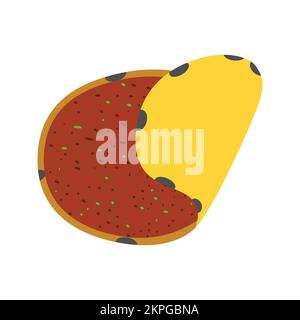 Icône de Lahmacun turc. Fast Food concept, dessin animé de l'icône Sickle Vector pour la conception Web isolé sur fond blanc - Vector. Illustration vectorielle Illustration de Vecteur