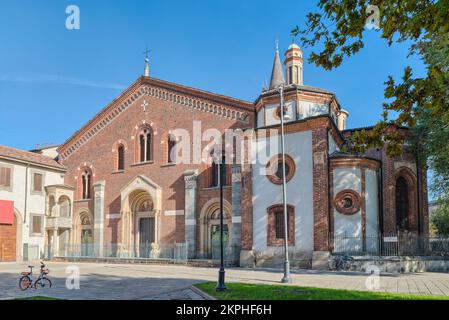 Art et culture à Milan, Italie. Basilique de Sant'Eustorgio Banque D'Images