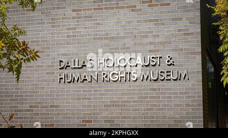 Musée de l'Holocauste et des droits de l'homme de Dallas - DALLAS, ÉTATS-UNIS - 30 OCTOBRE 2022 Banque D'Images