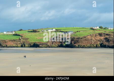 Inchydoney, West Cork, Irlande. 27th novembre 2022. Le jour de novembre, doux et ensoleillé, vous pourrez vous promener sur la plage d'Inchydoney à West Cork. Crédit : AG News/Alay Live News Banque D'Images