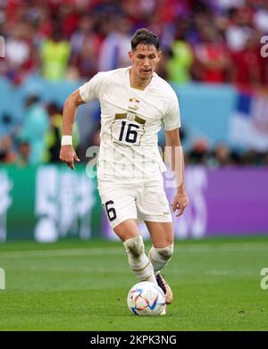 Sasa Lukic de Serbie lors du match G de la coupe du monde de la FIFA au stade Al Janoub à Al Wakrah, au Qatar. Date de la photo: Lundi 28 novembre 2022. Banque D'Images