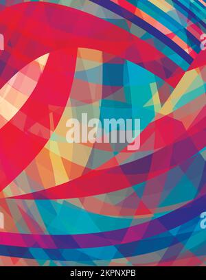 Abstrait chaotique multicolore arrière-plan vertical. Motif graphique Banque D'Images