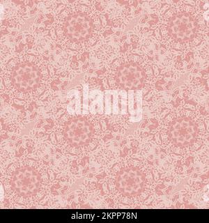 Motif vectoriel sans couture en dentelle rose Illustration de Vecteur