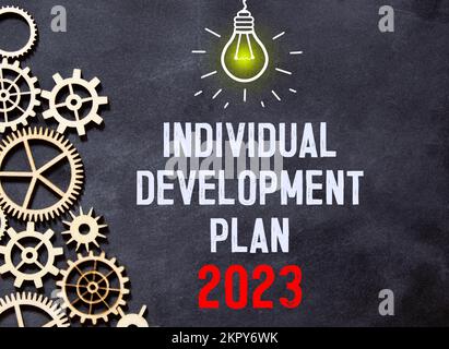 Texte d'objectif, de plan et d'action écrit sur un bloc-notes. Banque D'Images