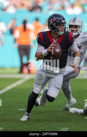 Miami. FL États-Unis ; lors d'un match de la NFL au stade Hard Rock, dimanche, 27 novembre. Les dauphins battent les Texans 30-15. (Kim Hukari/image du sport) Banque D'Images