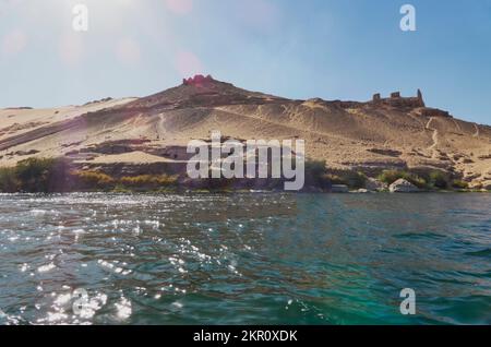 paysages du nil depuis une croisière Banque D'Images