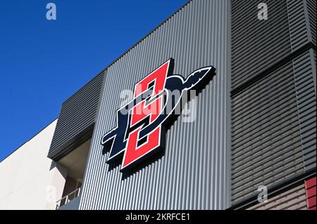 Vue générale du stade Snapdragon, stade de l'équipe de football de l'Université d'État de San Diego et de l'équipe du FC NWSL de San Diego Wave, le lundi 24 octobre 2 Banque D'Images