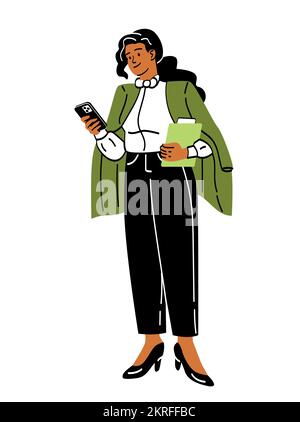 Personne d'affaires au travail Illustration de Vecteur