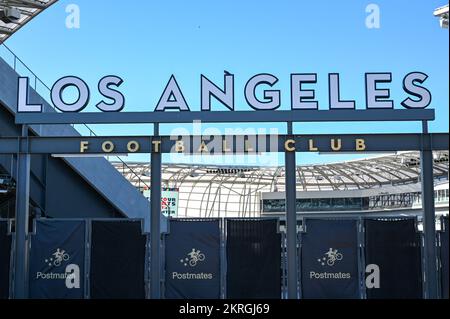 Vue générale du banc de Californie, stade des équipes de football de la LAFC et d'Angel City, le jeudi 3 novembre 2022, à Los Angeles. (Dylan S Banque D'Images