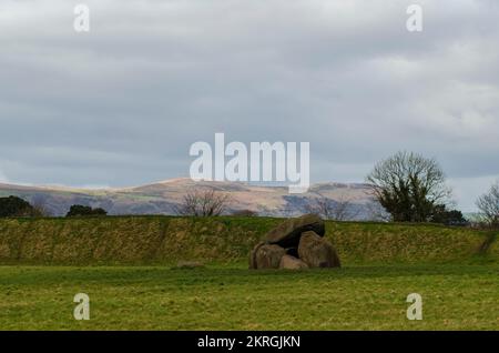 Giants Ring neolithic enterrement Ground près de Belfast Banque D'Images