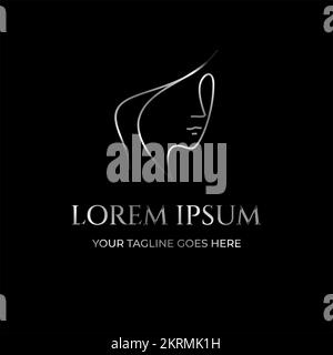 logo du corps. Silhouette de femme, logo de beauté, logotype Illustration de Vecteur