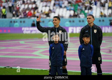 Doha, Qatar. 24 novembre 2022. Coupe du monde de la FIFA. Uruguay contre Corée Banque D'Images