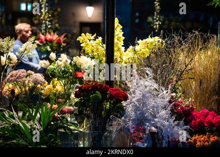 Vitrine de fleurs à Londres Banque D'Images