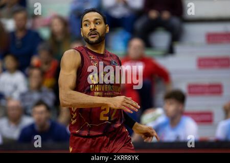 Sadiel Rojas, UCAM Murcia CB contre Mombus Obradoiro, ACB, Liga Endesa de basket, Basketball première division, ligue régulière, jour 9, Palacio de los Deporte Banque D'Images