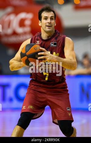 Tomas Bellas, UCAM Murcia CB vs Mombus Obradoiro, ACB, Liga Endesa de basket, Basketball première division, ligue régulière, jour 9, Palacio de los Deporte Banque D'Images