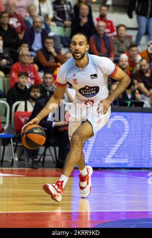 Phil Scrubb, UCAM Murcia CB vs Mombus Obradoiro, ACB, Liga Endesa de basket, Basketball première division, ligue régulière, jour 9, Palacio de los Deportes Banque D'Images