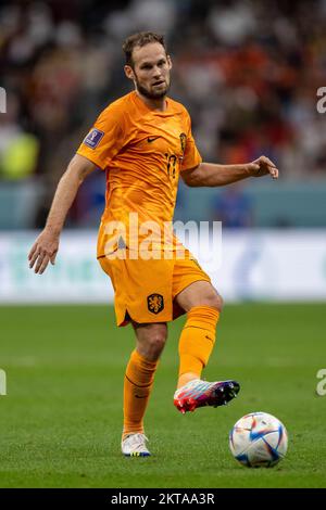 Al Khor, Qatar. 29th novembre 2022. Daley Blind of Netherlands lors de la coupe du monde de la FIFA Qatar 2022 Group Un match entre les pays-Bas et le Qatar au stade Al Bayt à Al Khor, Qatar sur 29 novembre 2022 (photo par Andrew Surma/ Credit: SIPA USA/Alay Live News Banque D'Images