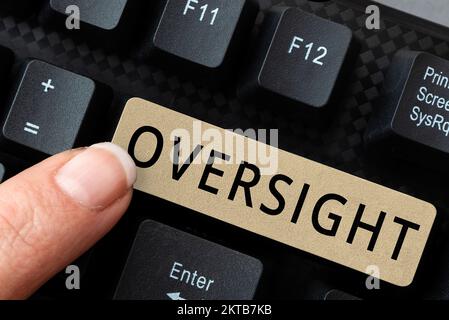 Légende de texte présentant supervision, Business Showcase Watch organiser le travail pour s'assurer qu'il est correctement effectué Banque D'Images