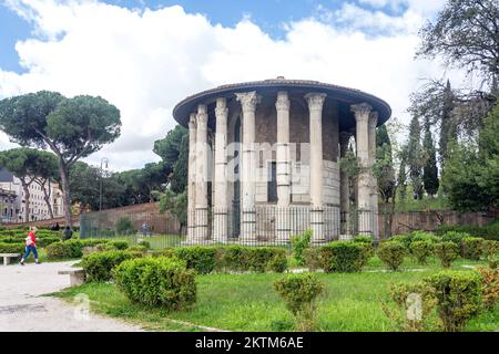 Le temple d'Hercule Victor (Tempio di Ercole Vincitore), Piazza della Bocca della Verità, Forum Boarium, Ripa, Rome (Roma), région du Latium, Italie Banque D'Images