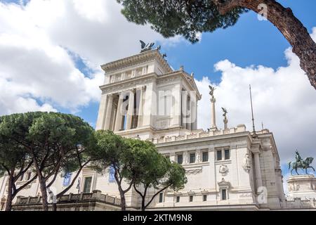 Monument Victor Emmanuel II (Monumento Nazionale a Vittorio Emanuele II), Piazza Venezia, Rome (Roma), région du Latium, Italie Banque D'Images