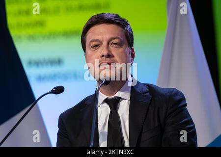 Marseille, France. 29th novembre 2022. Benoit Payan parle pendant l'événement. (Photo de Laurent Coust/SOPA Images/Sipa USA) crédit: SIPA USA/Alay Live News Banque D'Images