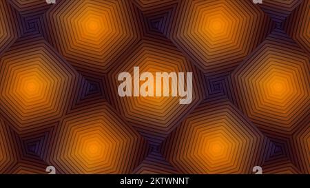 Fond vert et orange. Motion.lignes qui hypnotisent et se déplacent dans différentes couleurs dans l'abstraction. 4K images de haute qualité Banque D'Images