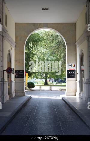 GENÈVE - 11 septembre : centre-ville de Genève sur 11 septembre 2014 à Genève, Suisse. Genève est la deuxième ville la plus peuplée de Suisse et la plus peuplée Banque D'Images