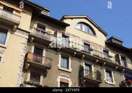 GENÈVE - 11 septembre : centre-ville de Genève sur 11 septembre 2014 à Genève, Suisse. Genève est la deuxième ville la plus peuplée de Suisse et la plus peuplée Banque D'Images