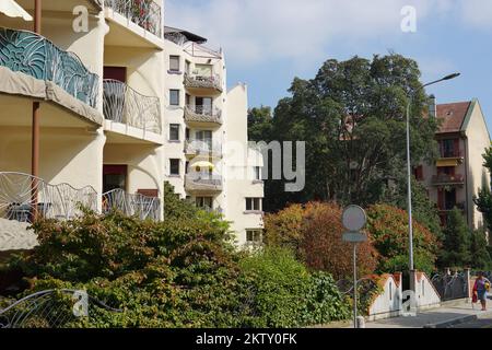 GENÈVE - 11 septembre : centre-ville de Genève sur 11 septembre 2014 à Genève, Suisse. Genève est la deuxième ville la plus peuplée de Suisse et la plus peuplée Banque D'Images