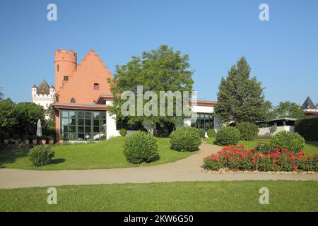 Château de Crass et Château électoral à Eltville, Rheingau, Hesse, Allemagne, Europe Banque D'Images