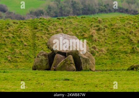 Giants Ring neolithic enterrement Ground près de Belfast Banque D'Images