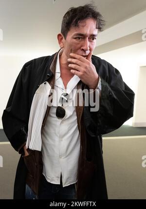 L'avocat Sébastien Courtoy photographié à la composition du jury pour le procès des attentats de 22 mars 2016, au tribunal d'assises de Bruxelles-capitale, le mercredi 30 novembre 2022 sur le site de Justitia à Haren, Bruxelles. Sur 22 mars 2016, 32 personnes ont été tuées et 324 ont été blessées lors d'attentats suicide à l'aéroport national de Zaventem et à la station de métro Maalbeek/Maelbeek, qui ont été revendiqués par l'ISIL. BELGA PHOTO BENOIT DOPPAGNE Banque D'Images