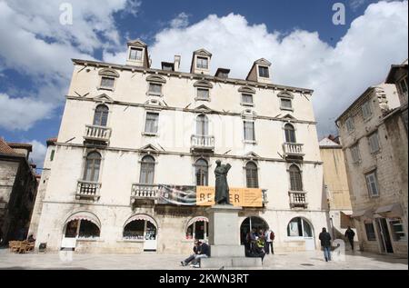 PHOTO DU FICHIER - la Croatie en tant que l'État membre de l'UE de 28th Split est connu pour son célèbre palais de Dioclétien et sa riche histoire. Photo: Ivo Cagalj/PIXSELL Banque D'Images