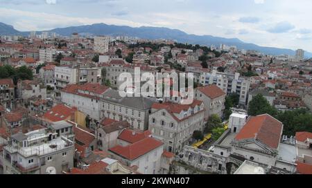 PHOTO DU FICHIER - la Croatie en tant que l'État membre de l'UE de 28th Split est connu pour son célèbre palais de Dioclétien et sa riche histoire. Photo: Ivo Cagalj/PIXSELL Banque D'Images