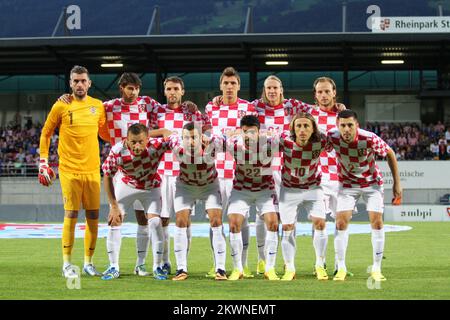 14/08/2013., Vaduz, Liechtenstein - match amical, Liechtenstein - Croatie. Photo: Zlatko Škrinjar / HaloPix / PIXSELL Banque D'Images