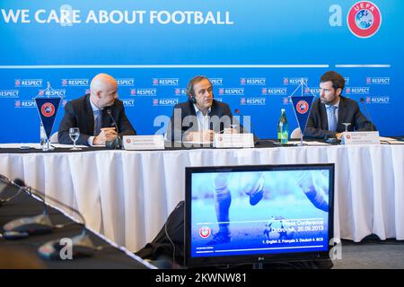 09/20/2013., Palace Hotel, Dubrovnik, Croatie - Conférence de presse UEFA dirigée par Michel Platini. Photo: Grgo Jelavic / PIXSELL Banque D'Images