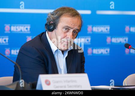 09/20/2013., Palace Hotel, Dubrovnik, Croatie - Conférence de presse UEFA dirigée par Michel Platini. Photo: Grgo Jelavic / PIXSELL Banque D'Images