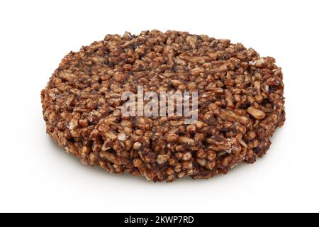 amaranth biscuits avec caroub isolé sur fond blanc avec pleine profondeur de champ. Une alimentation saine. Banque D'Images