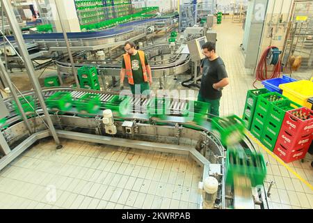 Vue générale des installations de production de la société Carlsberg Drinks à Koprivnica, Croatie. Banque D'Images