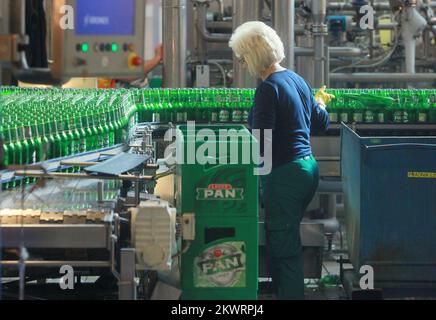 Vue générale des installations de production de la société Carlsberg Drinks à Koprivnica, Croatie. Banque D'Images