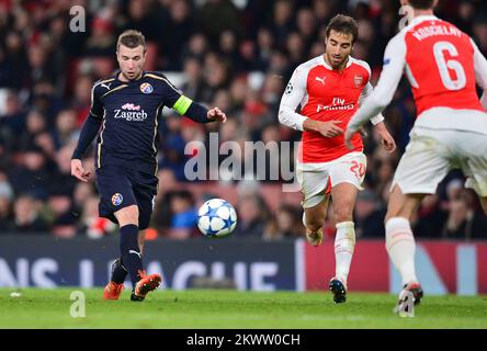 24.11.2015., Londres, Royaume-Uni - UEFA Champions League, groupe F, Arsenal FC - GNK Dinamo Zagreb. Mathieu Flamini. Photo: Marko Prpic/PIXSELL Banque D'Images