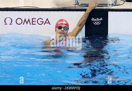 07.08.2016., Rio de Janeiro, Brésil - Jeux Olympiques Rio 2016 - natation - coup de dos des femmes 100m. Matea Samardzic (CRO). Photo: Igor Kralj/PIXSELL Banque D'Images