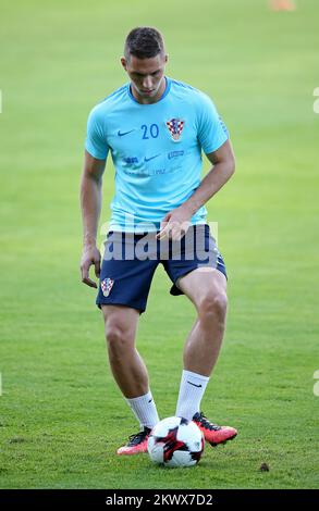 02.09.2016., Zagreb, Croatie - équipe nationale croate de football sur l'entraînement avant le match avec la Turquie. Marko Pjaca. Banque D'Images