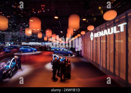 Renault se présente au salon de l'automobile de Genève, Suisse, CH, sur 7 mars 2017. (Photo de Saso Domijan) Banque D'Images