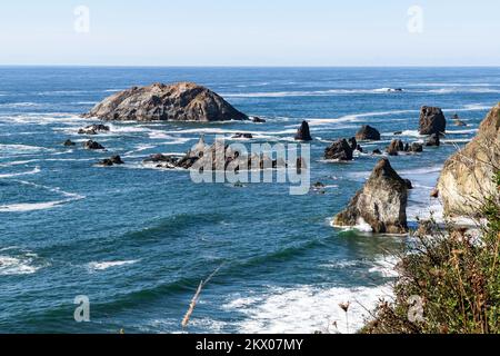 Parcours de golf de Bandon Dunes dans l'Oregon Banque D'Images