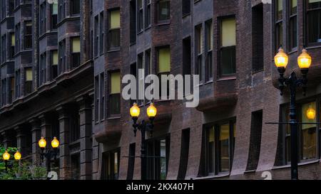 Bâtiment Monadnock à Chicago, Illinois, États-Unis Banque D'Images