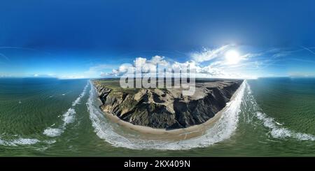 Panorama du phare de Rubjerg Knude Banque D'Images